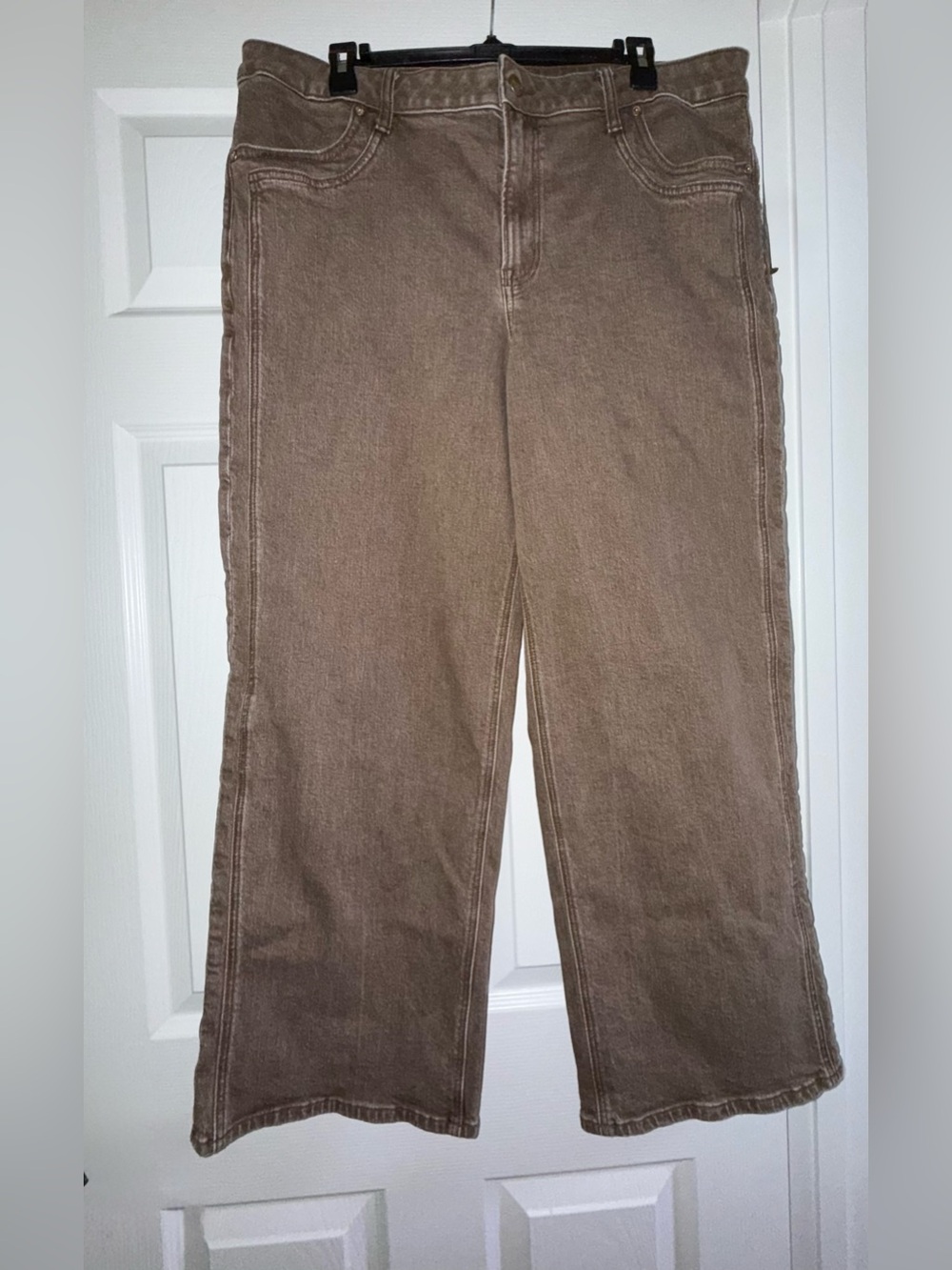 American Eagle Outfitters Brown Wide Leg Stovepipe Jeans